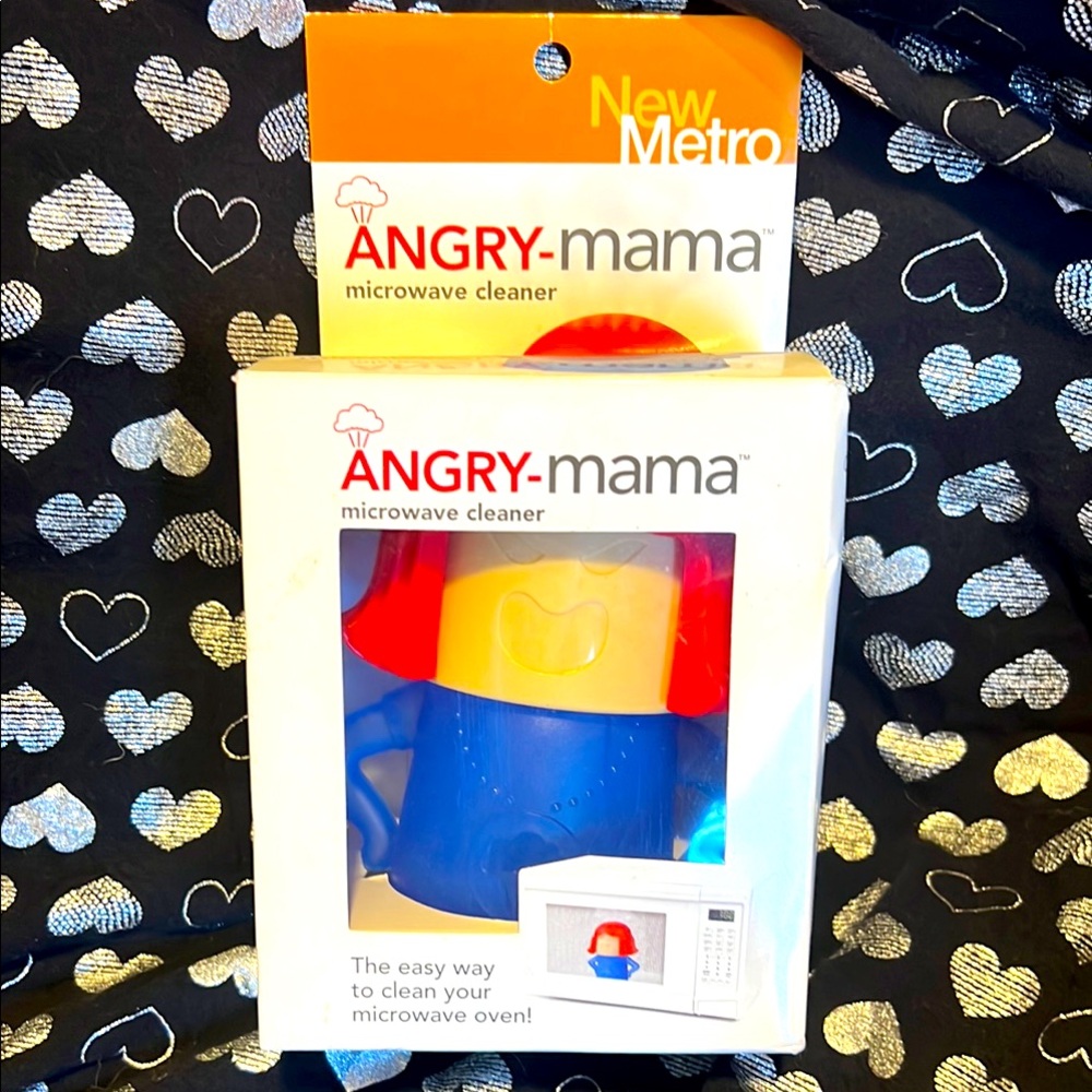 Metro Angry Mama Microwave Cleaner - Red, Blue, Yellow